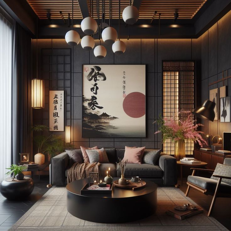 Квартира с элементами японского стиля